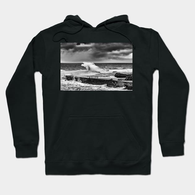 Seaham Winter Storm Hoodie by Reg-K-Atkinson